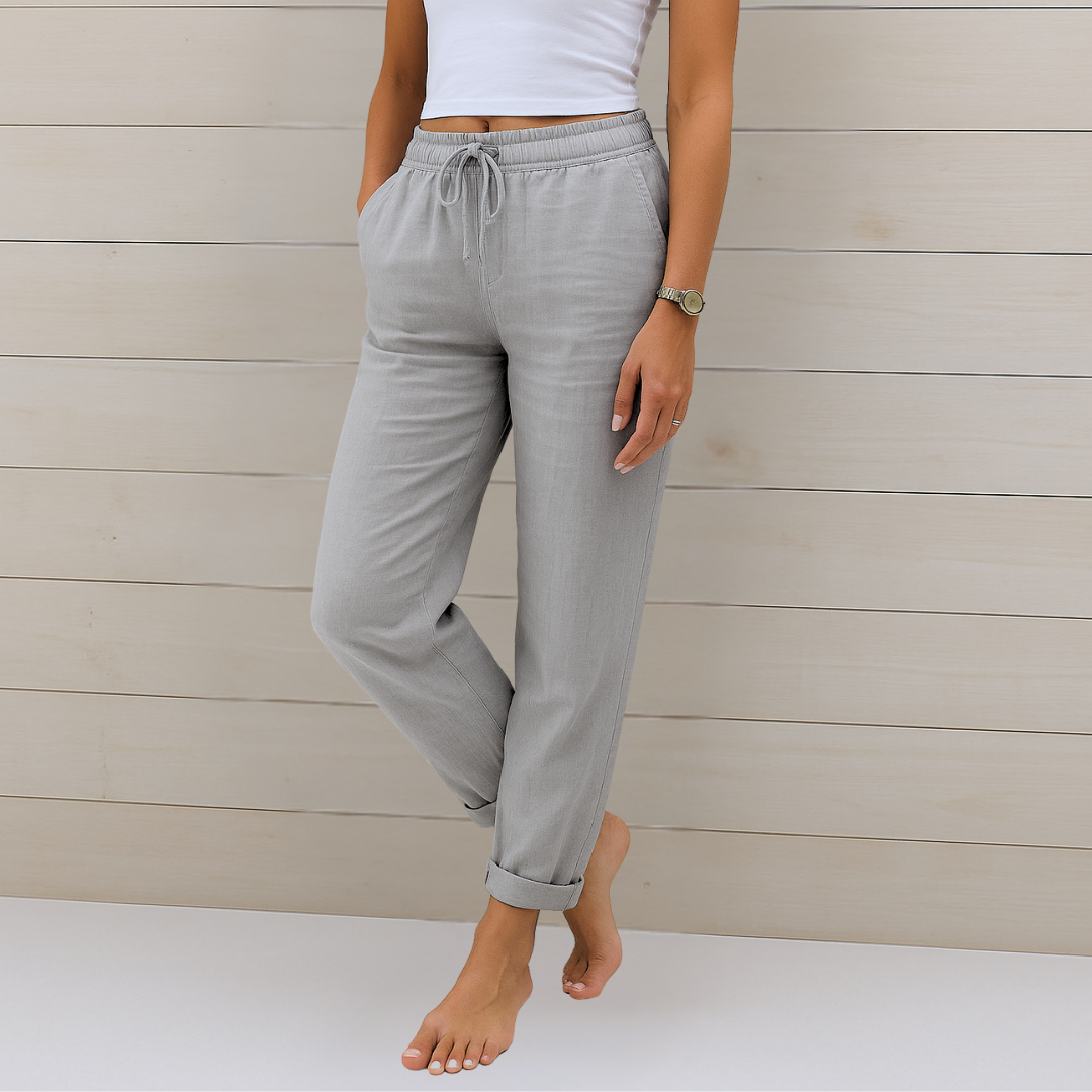 Maylora | Linen-Blend Comfort Pants