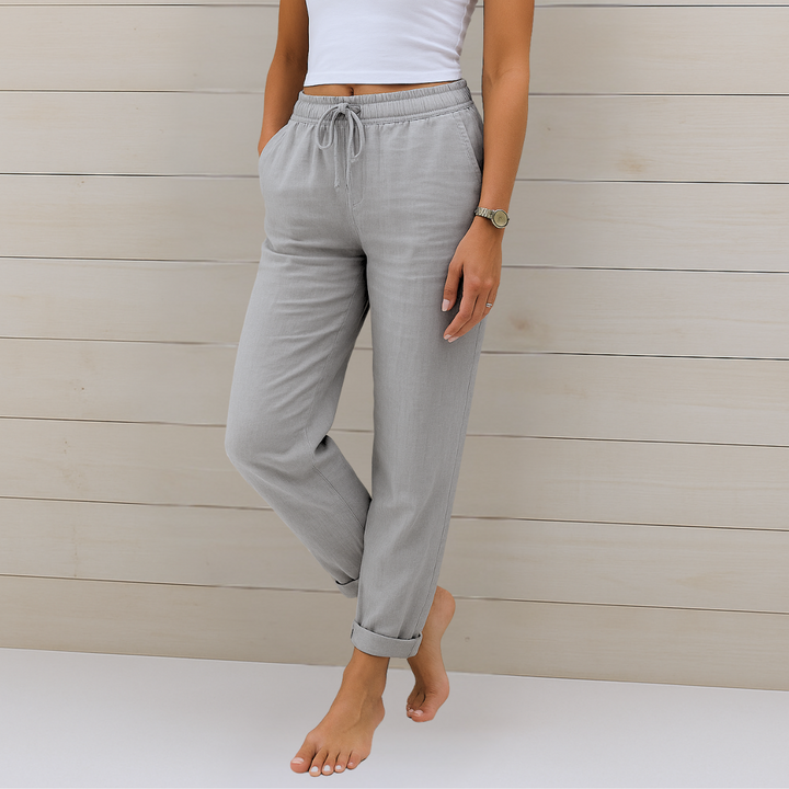 Maylora | Linen-Blend Comfort Pants