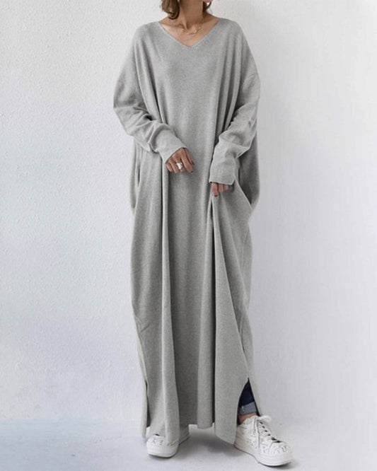 MIA | Fashionable Long Sleeve V-Neck Dress