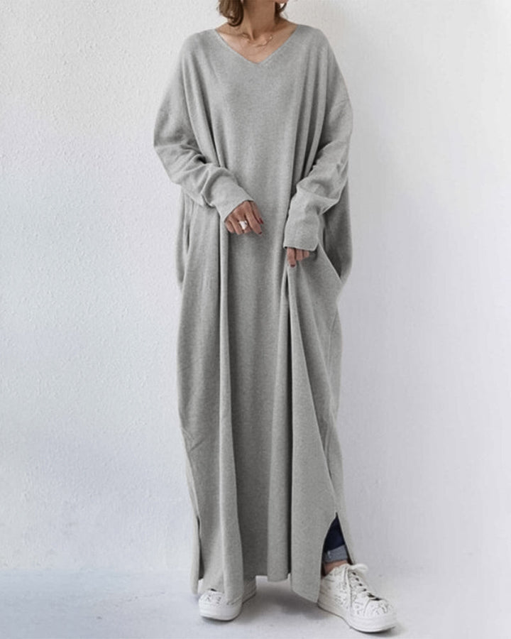 MIA | Fashionable Long Sleeve V-Neck Dress