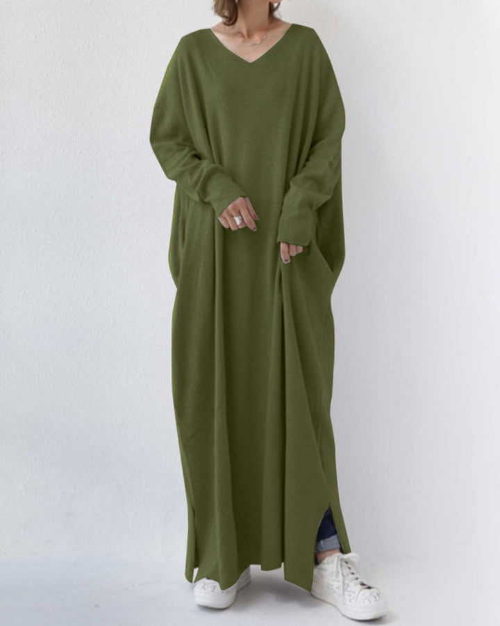 MIA | Fashionable Long Sleeve V-Neck Dress