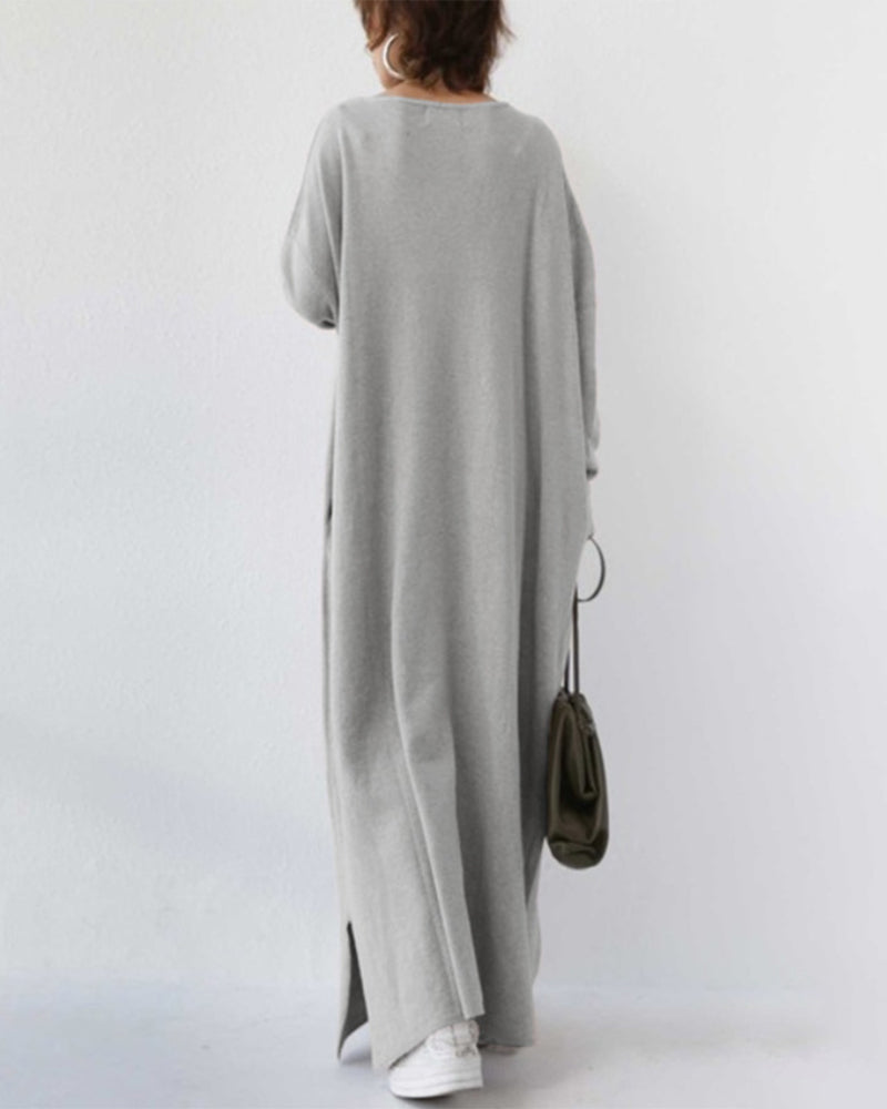 MIA | Fashionable Long Sleeve V-Neck Dress