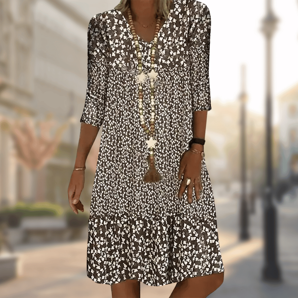 Nina | Elegant Dress with Print