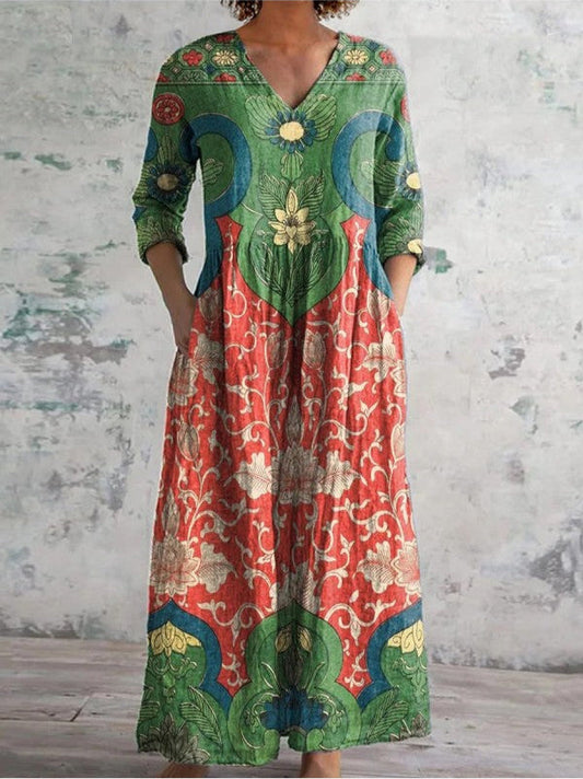 Judith | Vintage Floral Maxi Dress